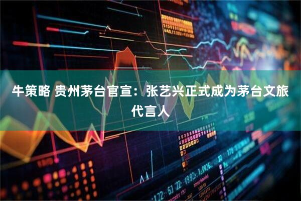 牛策略 贵州茅台官宣：张艺兴正式成为茅台文旅代言人